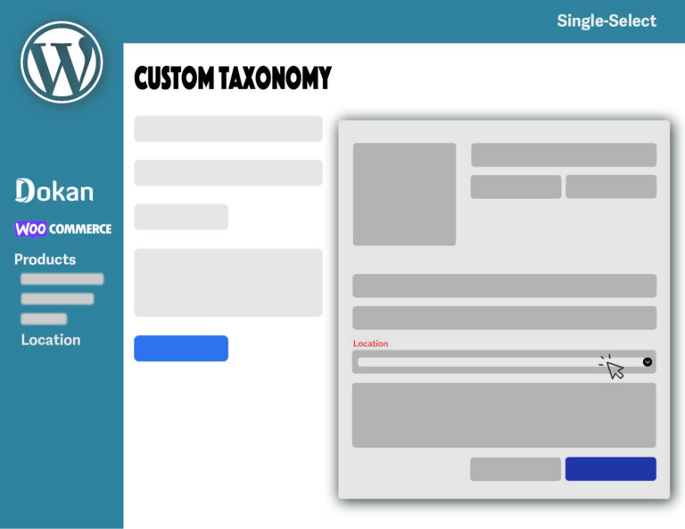 Custom Taxonomy in Dokan (Single-Select)